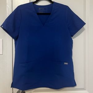 FIGS Small Royal Blue Scrub Top